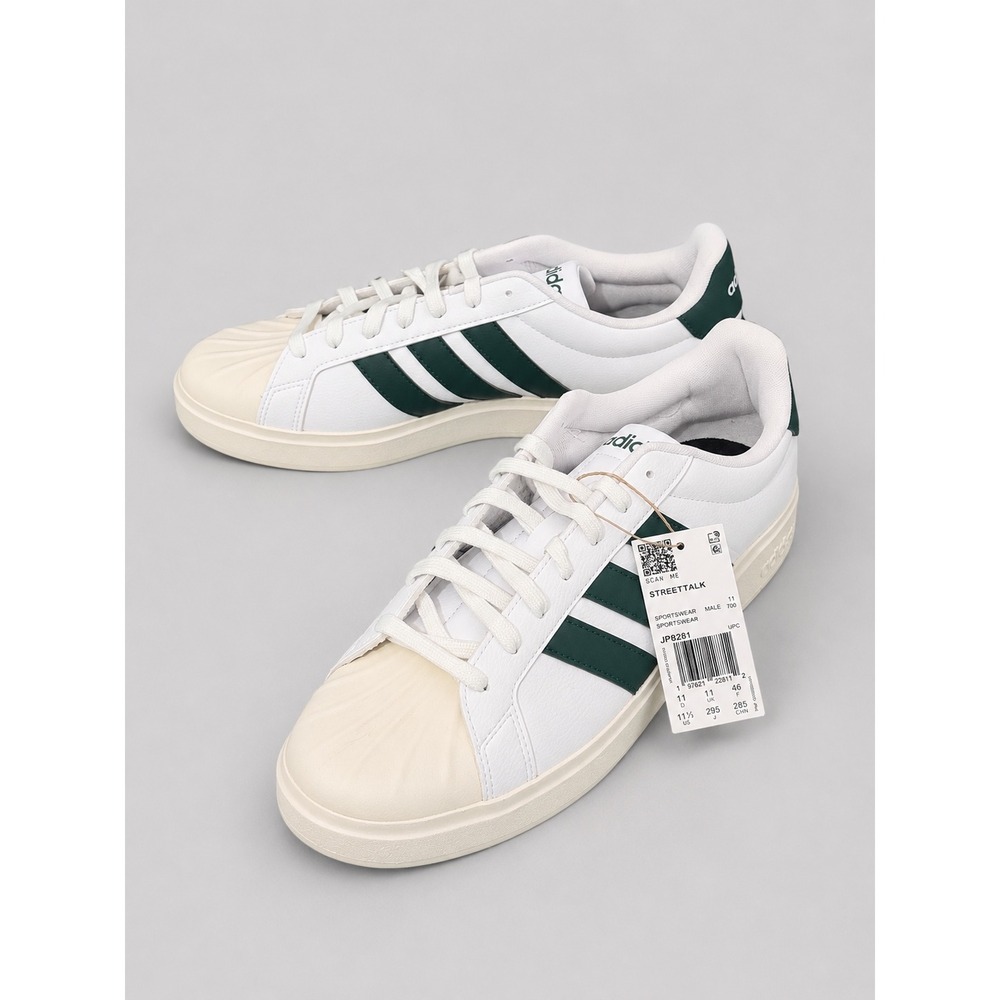 Adidas Streettalk JP8281 Men's Size 11.5 Cloud White/ Collegiate Green New